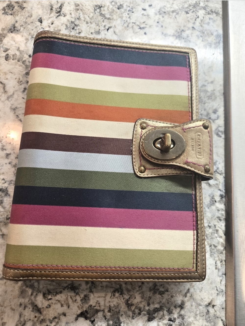 Coach Legacy Stripe Agenda
